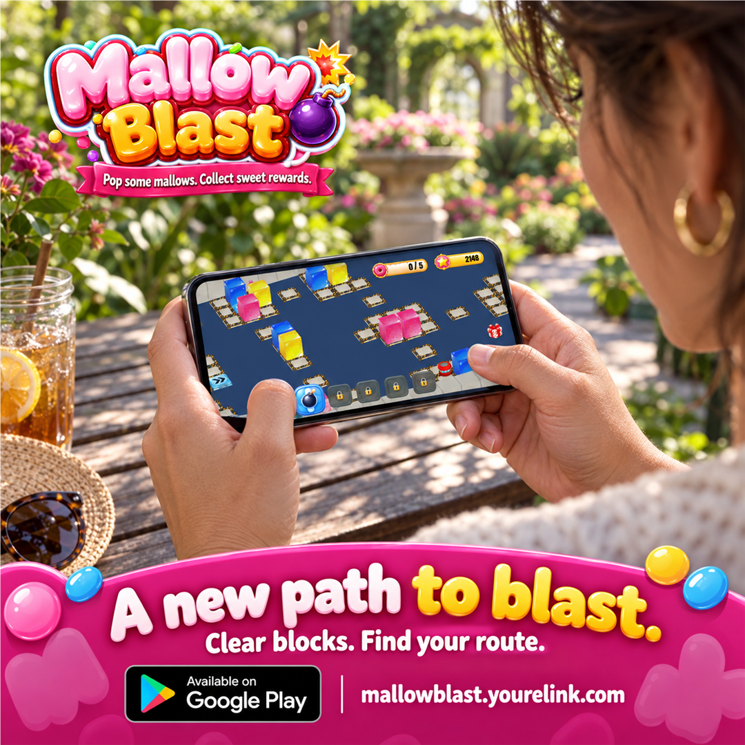 Player enjoying Mallow Blast outdoors