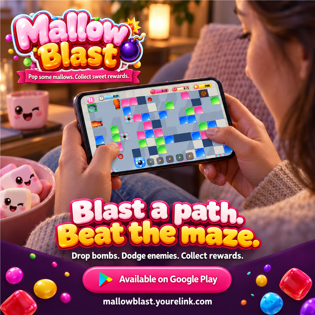 Player enjoying Mallow Blast at home